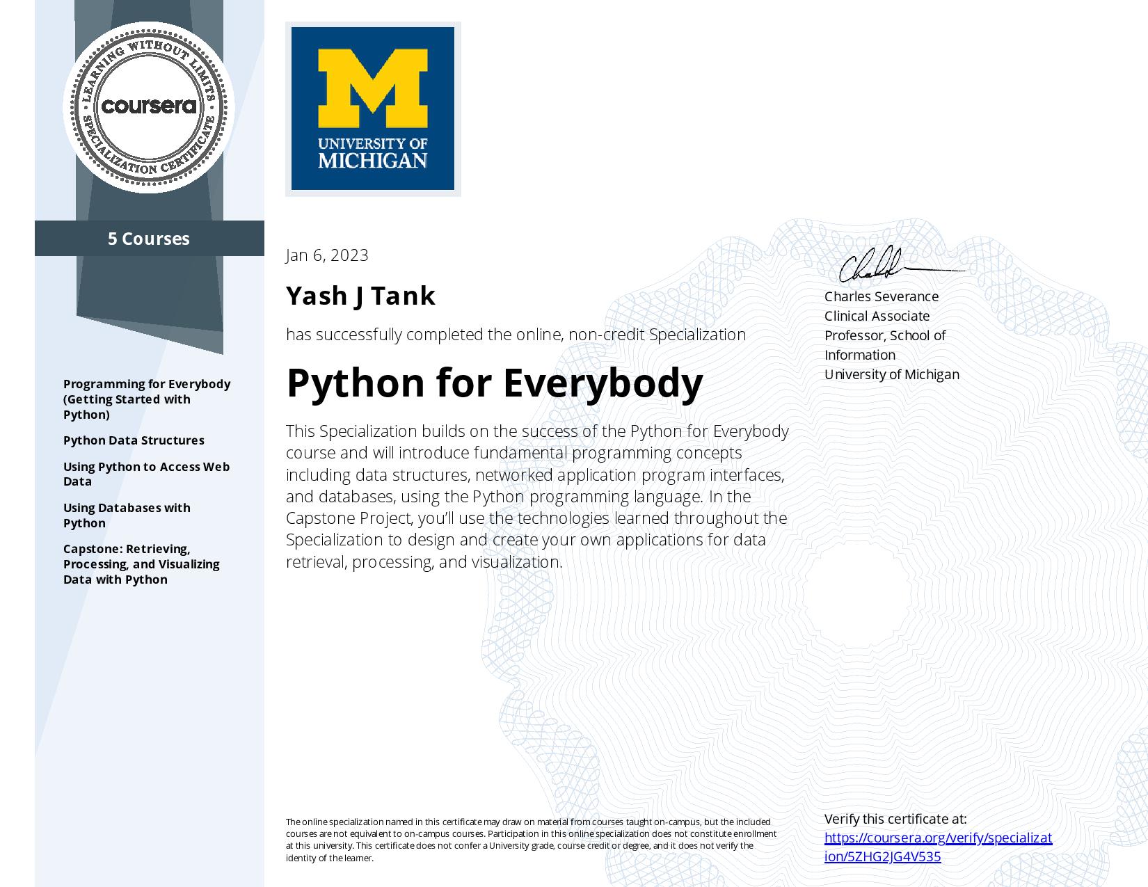 Python for Everybody